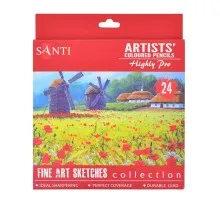 Олівці кольорові Santi Highly Pro 24 шт (742391)