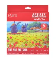 Олівці кольорові Santi Highly Pro 24 шт (742391)