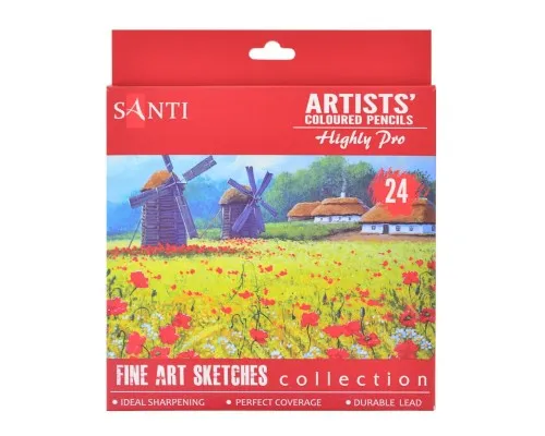 Карандаши цветные Santi Highly Pro 24 шт (742391)