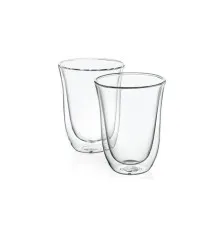 Набір склянок DeLonghi Latte Macchiato 2 шт 220 мл (00000010992)