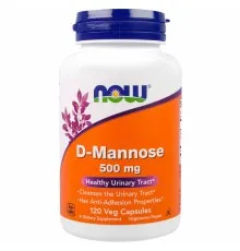 Вітамін Now Foods D-Манноза 500мг, 120 гелевих капсул (NOW-02811)