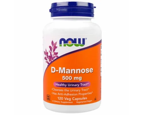Вітамін Now Foods D-Манноза 500мг, 120 гелевих капсул (NOW-02811)