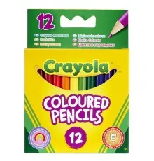 Олівці кольорові Crayola короткі 12 шт (256250.036)