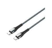 Дата кабель USB-C to USB-C 2.0m PD Fast Charging 65W 3A grey ColorWay (CW-CBPDCC039-GR)