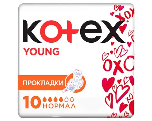 Гігієнічні прокладки Kotex Young Normal 10 шт. (5029053542881)