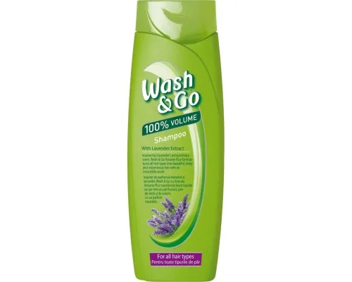 Шампунь Wash&Go з екстрактом лаванди для всіх типів волосся 200 мл (8008970042107)