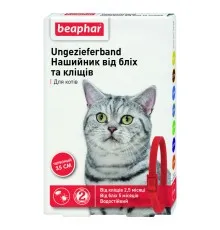 Ошейник для животных Beaphar от блох и клещей для кошек 35 см красный (8711231132515)