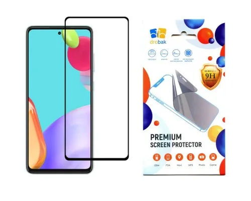 Скло захисне Drobak Samsung Galaxy M52 5G Black Frame A+ (616138)