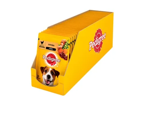 Влажный корм для собак Pedigree Курица и овощи в соусе 100 г (5900951017322)