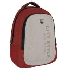 Рюкзак школьный Cool For School 44x32x20 см 28 л унисекс Красно-серый (CF86588-06)