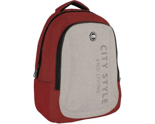 Рюкзак шкільний Cool For School 44x32x20 см 28 л унісекс Червоно-сірий (CF86588-06)