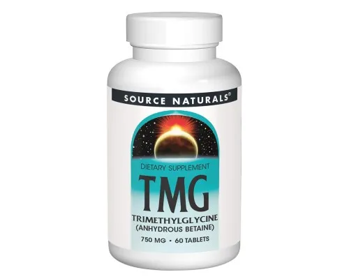 Витаминно-минеральный комплекс Source Naturals Триметилглицин, ТМГ, TMG, 750 мг, 60 таблеток (SN0876)