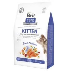 Сухой корм для кошек Brit Care Cat GF Kitten Gentle Digestion Strong Immunity с лососем 400 г (8595602565030)