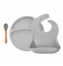 Набор детской посуды MinikOiOi BLW SetII-Powder Grey (101070017)