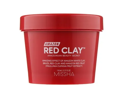 Маска для лица Missha Amazon Red Clay Pore Mask На основе красной глины 110 мл (8809643534987)