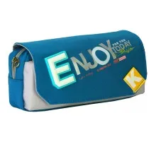 Пенал Cool For School 2 відділення з кишенею Синій (CF6920-blue)