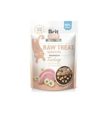 Ласощі для котів Brit Care Raw Treat Sensitive Freeze-dried 40 г - індичка (8595602569571)