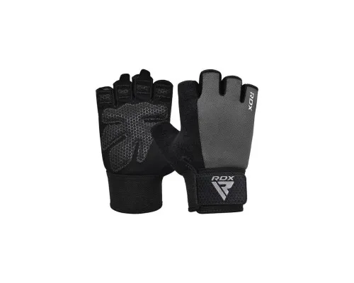 Перчатки для фитнеса RDX W1 Half Gray Plus XL (WGA-W1HG-XL+)