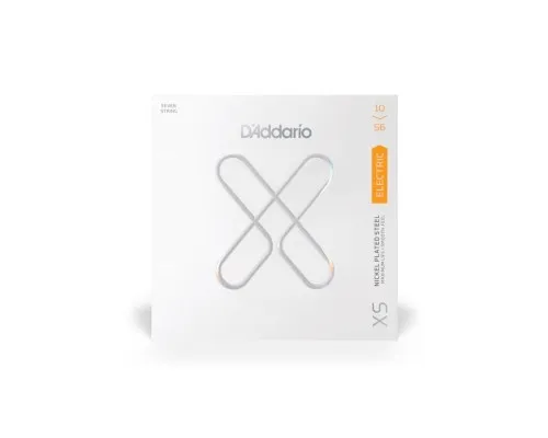 Струни для гітари D'Addario XS Coated Electric Guitar Strings Regular Light 7-String (10-56) (XSE1056)