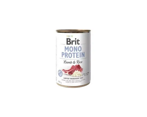 Влажный корм для собак Brit Care Mono Protein Lamb and Rice с ягнятиной и рисом (8595602555352)