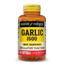 Травы Mason Natural Чесночное масло, Garlic Oil, 100 гелевых капсул (MAV07231)