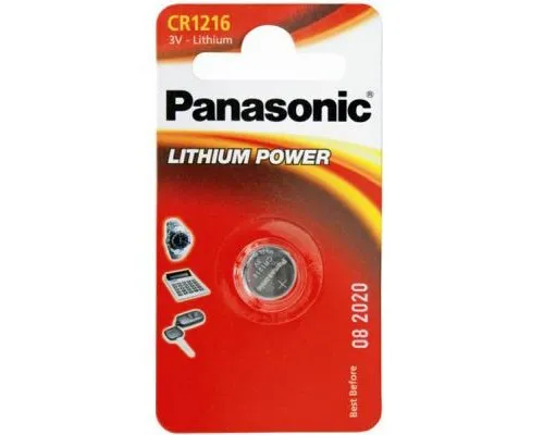 Батарейка Panasonic CR 1216 * 1 LITHIUM (CR-1216EL/1B)