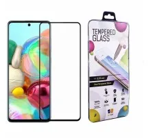 Скло захисне Drobak Samsung Galaxy A71 (Black) (454518)