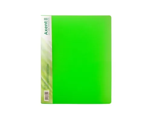 Папка с зажимом Axent A4 700 мкм Прозрачная зеленая (1301-26-A)