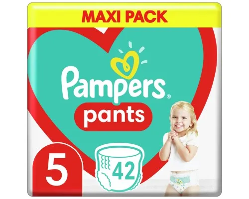 Підгузки Pampers трусики Pants Розмір 5 (12-17 кг) 42 шт. (8006540068960)