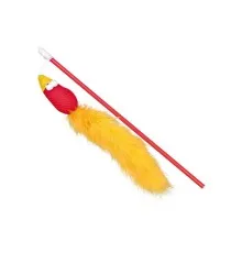 Іграшка для котів Trixie Паличка з пташкою і пір'ям 50 см (4011905452890)