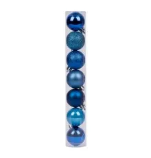 Елочная игрушка Novogod`ko 7 шт синий 4 см (974016)