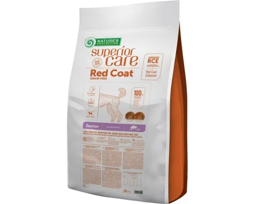 Сухой корм для собак Natures Protection Superior Care Red Coat Grain Free Junior Mini Breeds 10 кг (NPSC47229)