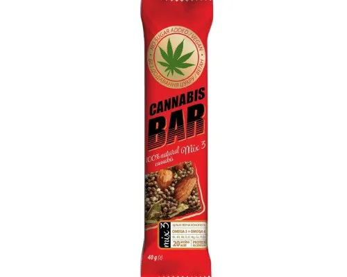 Батончик Вітапак Cannabis Bar с ореховым миксом + семена канна (4820113926204)