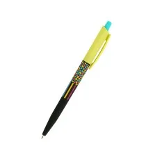 Ручка шариковая Axent автоматическая Neon mosaic, синяя (AB1090-26-A)