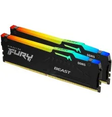 Модуль пам'яті для комп'ютера DDR5 64GB (2x32GB) 5200 MHz Beast RGB EXPO Kingston Fury (ex.HyperX) (KF552C36BBEAK2-64)
