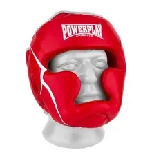 Боксерский шлем PowerPlay 3100 PU Червоний M (PP_3100_M_Red)