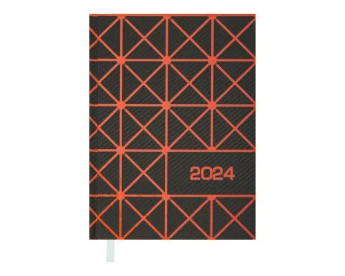 Еженедельник Buromax датированный 2024 LINEA A5 оранжевый (BM.2151-11)