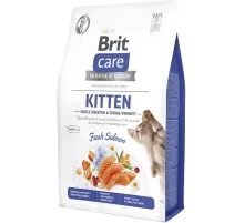 Сухий корм для кішок Brit Care Cat GF Kitten Gentle Digestion Strong Immunity з лососем 2 кг (8595602565047)