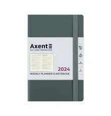 Еженедельник Axent 2024 Partner Soft Earth Colors 125 x 195 мм, зеленый (8519-24-04-A)