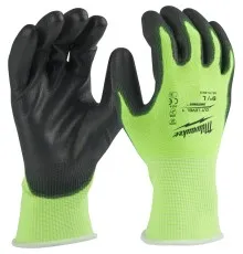Захисні рукавички Milwaukee сигнальні з рівнем опору порізам 1, размер L/9 (4932479918)