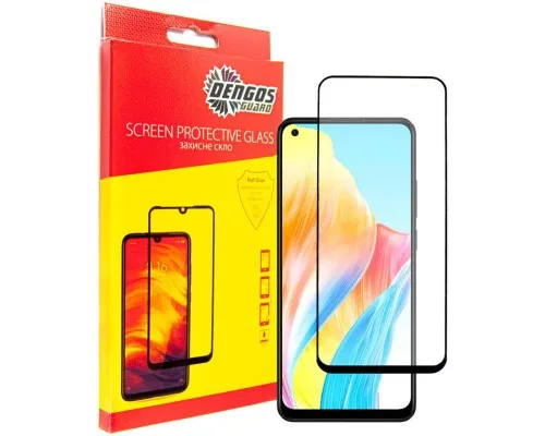Скло захисне Dengos Full Glue Oppo A78 4G (black) (TGFG-313)