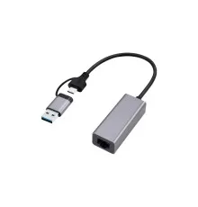 Адаптер USB-A/USB/C to 1Gbps Lan Cablexpert (A-USB3AC-LAN-01)