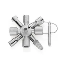 Ключ KNIPEX TwinKey для электрошкафов (00 11 01)