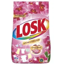 Пральний порошок Losk Ароматерапія Ефірні масла та аромат Малазійської квітки 2.1 кг (9000101805369)