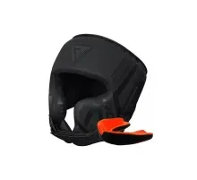 Боксерський шолом RDX T15 Noir Cheek Protector Matte Black L (HGR-T15MB-L)