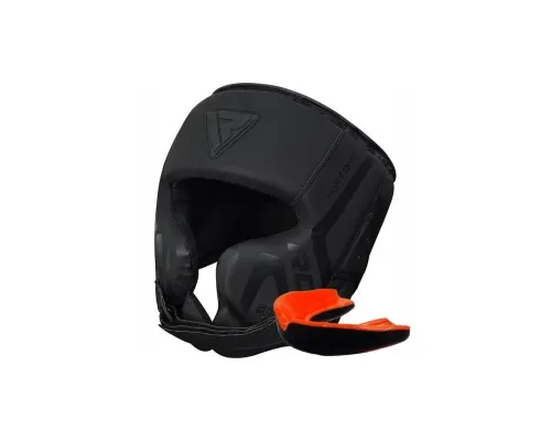 Боксерський шолом RDX T15 Noir Cheek Protector Matte Black L (HGR-T15MB-L)