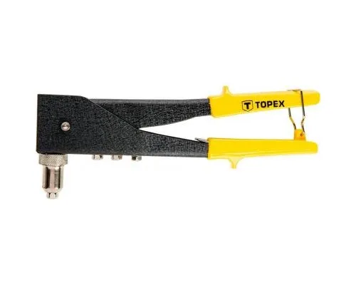 Заклепувальник Topex для заклепок алюминиевых 2.4, 3.2, 4.0, 4.8 мм, две позици (43E712)