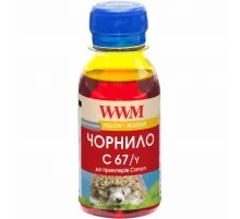 Чорнило WWM Canon PFI-107 100г Yellow PFI-107Y (C67/Y-2)