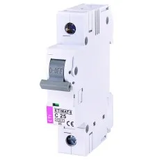 Автоматический выключатель ETI Выключатель автоматический ETIMAT 6 1p С 25А (6 kA) (2141518)