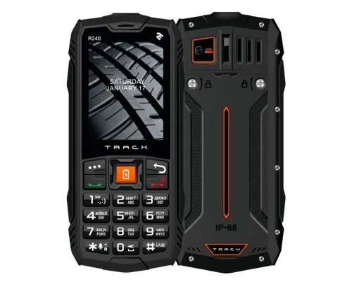 Мобильный телефон 2E R240 Track Black (680576170101)